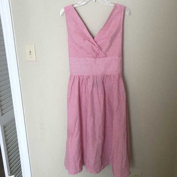 NWT DANCING DAYS Red/White Stripes 50z Dress - Picture 2 of 6